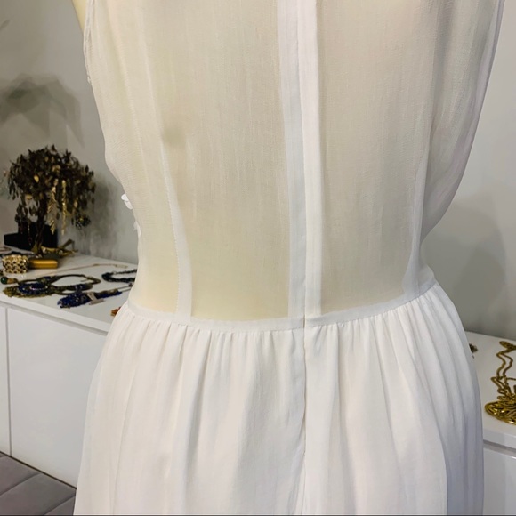 Topshop floral appliqué white dress size 8 - Picture 10 of 16
